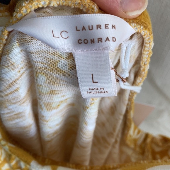 Relist7/20 LC Lauren conrad floral print ruffle sleeve tank top XS - Picture 14 of 17